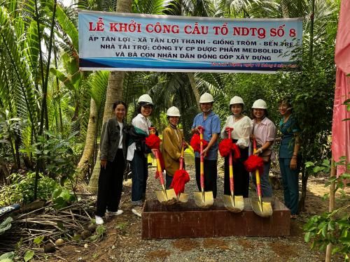 GROUNDBREAKING CEREMONY FOR BRIDGE CONSTRUCTION IN TAN LOI THANH ...